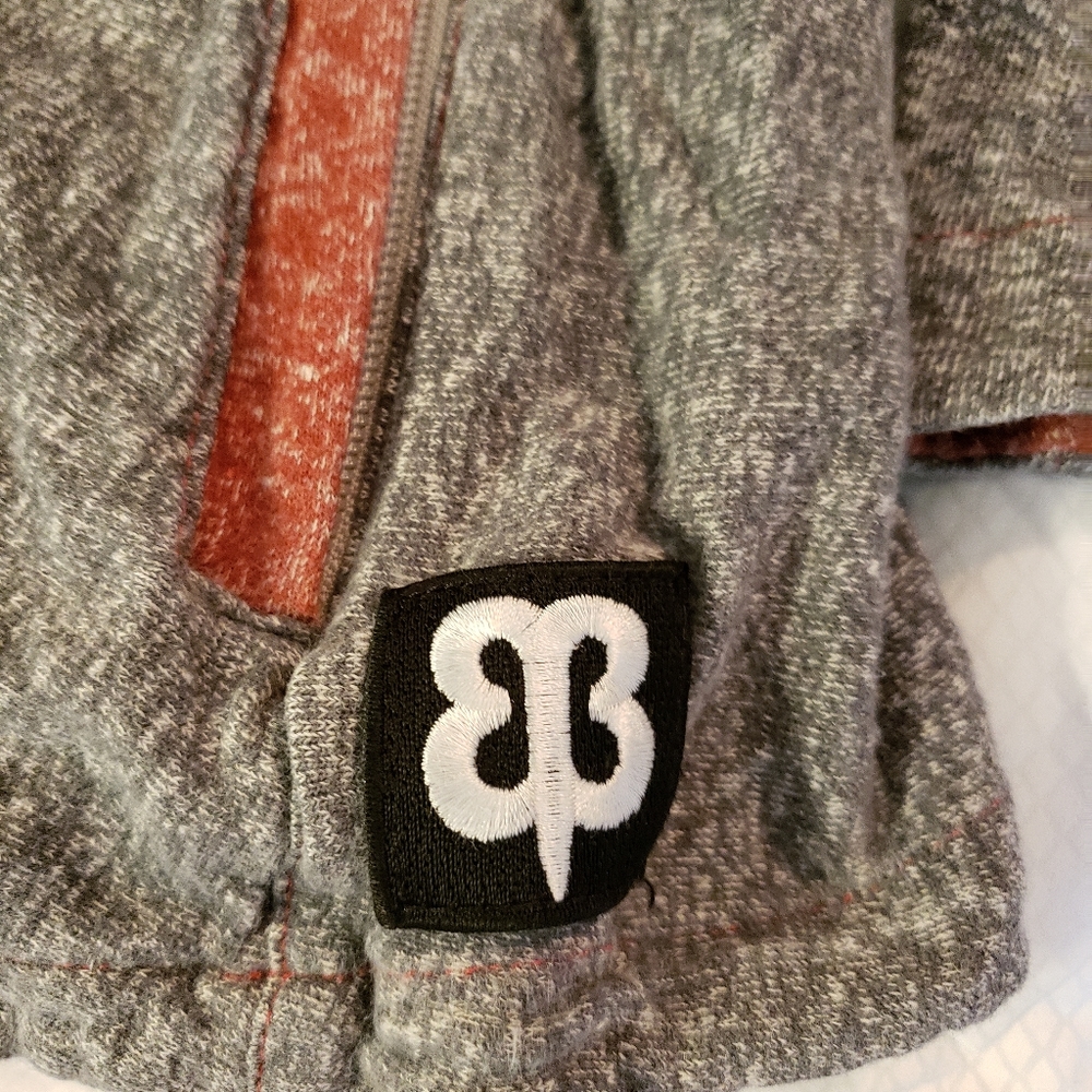 Betabrand assymetrical zipped hooded sweatshirt - Picture 3 of 5